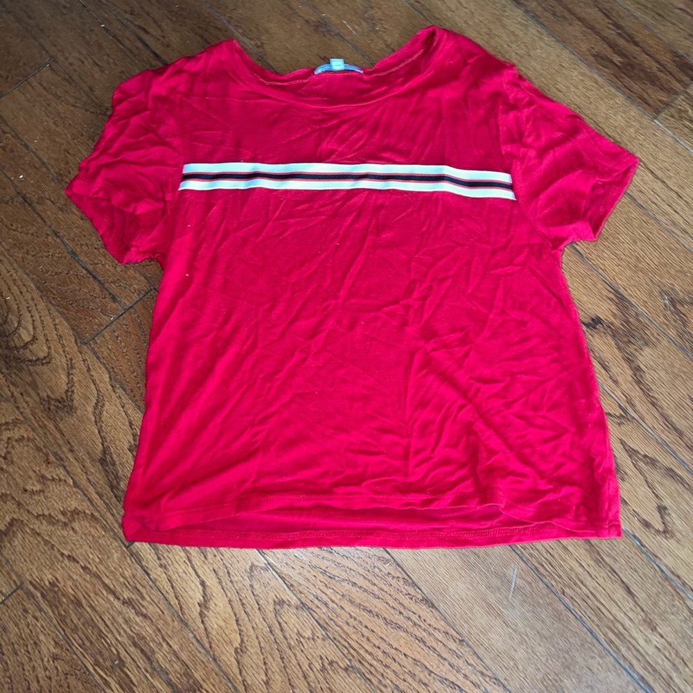 CR Red Crop Top